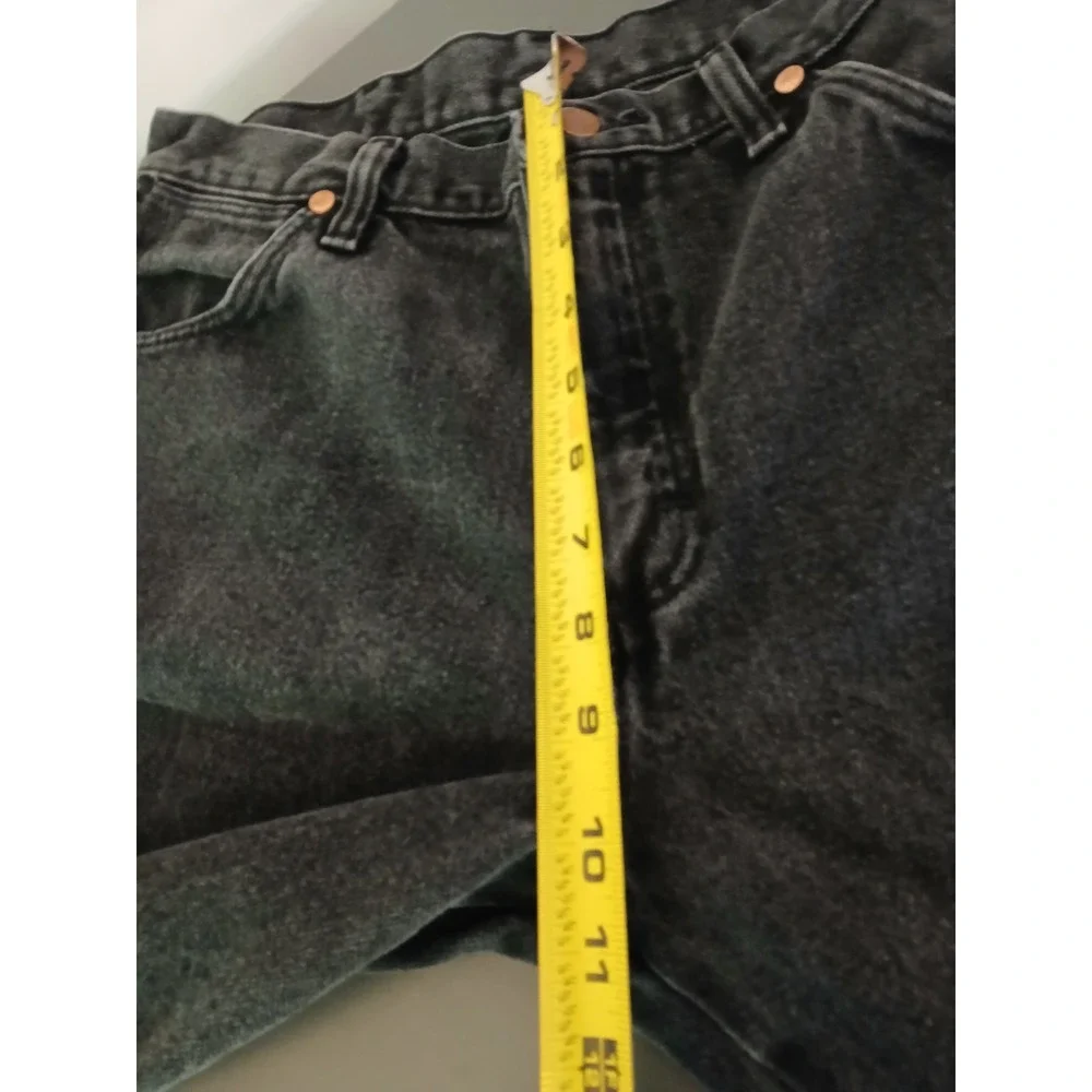 Wrangler Cowboy Cut Jeans Mens 31x30 Faded Black Denim Straight Leg